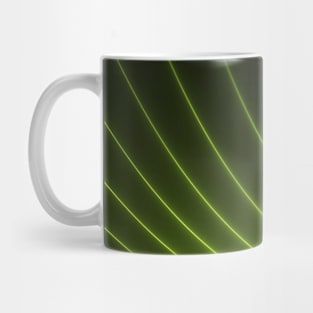 Abstract wave and curved lines illustration background green Mug